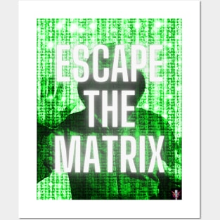 Escape The Matrix Pop Art Motivational Design Posters and Art